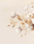 Papier peint fleuri - coin fleurs bohème