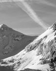 Papier Peint Montagne - Noir Et Blanc