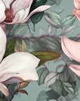 Papier peint fleuri - magnolias géants modernes