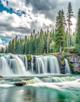 Papier peint cascades - chutes d'eau