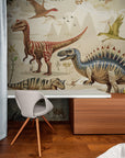 Papier Peint Enfant - Préhistoire Dinosaure