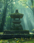 Forest wallpaper – mystical Japanese temple