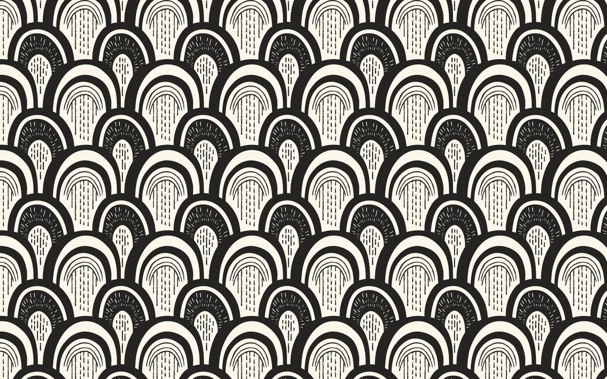 Papier Peint Art & Déco - Noir Et Blanc