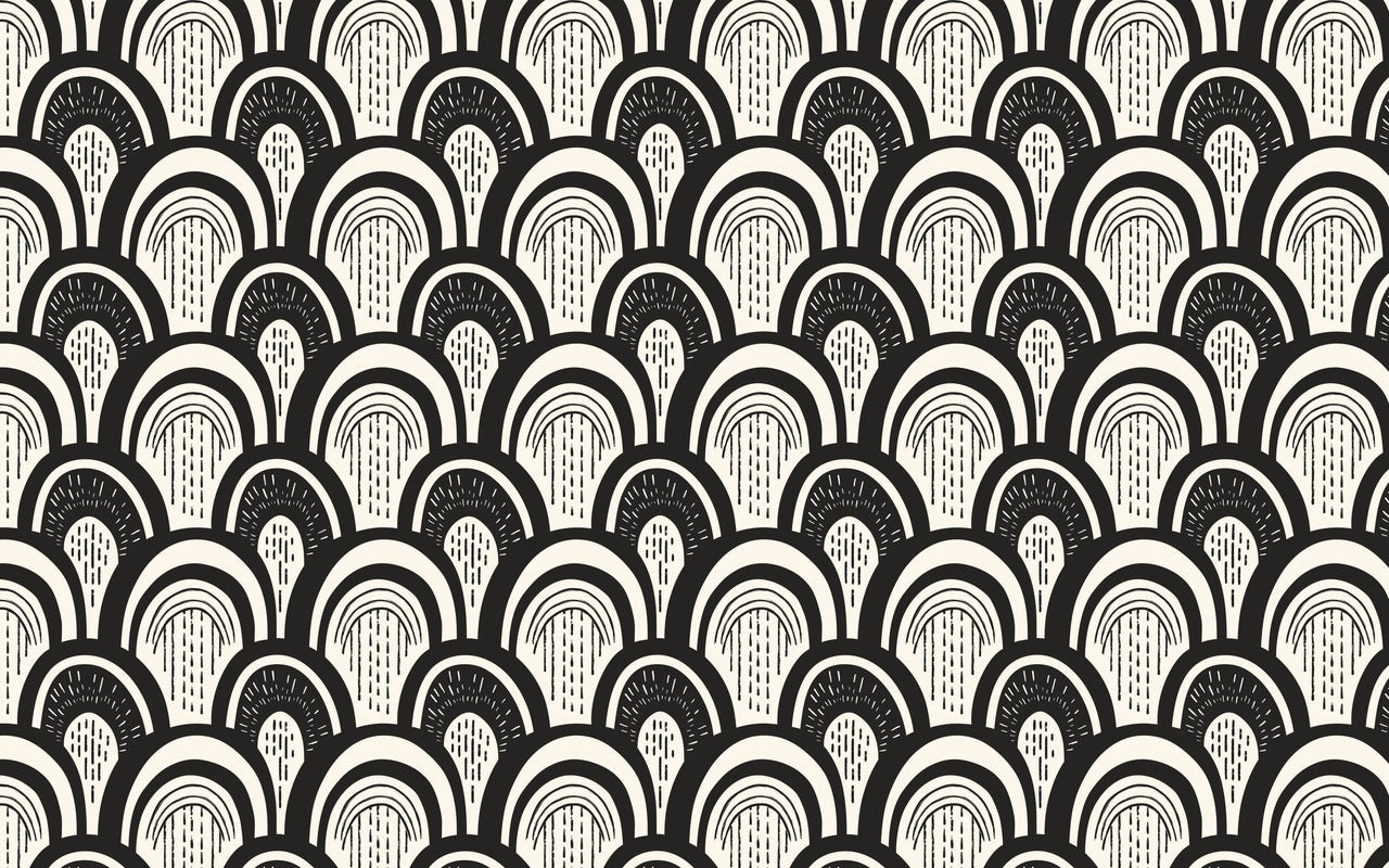 Papier Peint Art & Déco - Noir Et Blanc