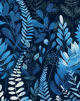 Papier Peint Nature - Feuillage Bleu