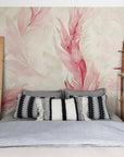 Papier Peint Art & Déco - Plumes Roses