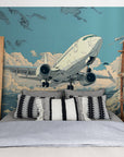 Papier Peint Enfant - Avion Dans Le Ciel