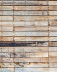 Papier Peint Imitation- Planches De Bois Beige
