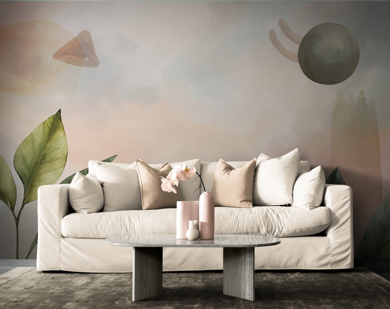 Art &amp; Deco Wallpaper - Foliage and Mist