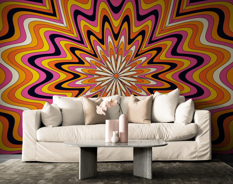 Retro Wallpaper - Psychedelic Waves