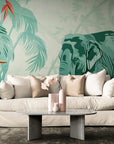 Papier Peint Jungle Tropicale - Eléphant