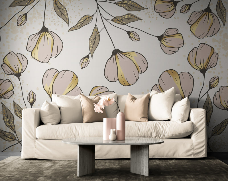 Floral Wallpaper - Spring Softness