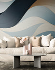 Papier Peint Moderne - Vagues Abstraites