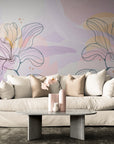 Papier Peint Abstrait - Fleurs et Motifs Artistiques