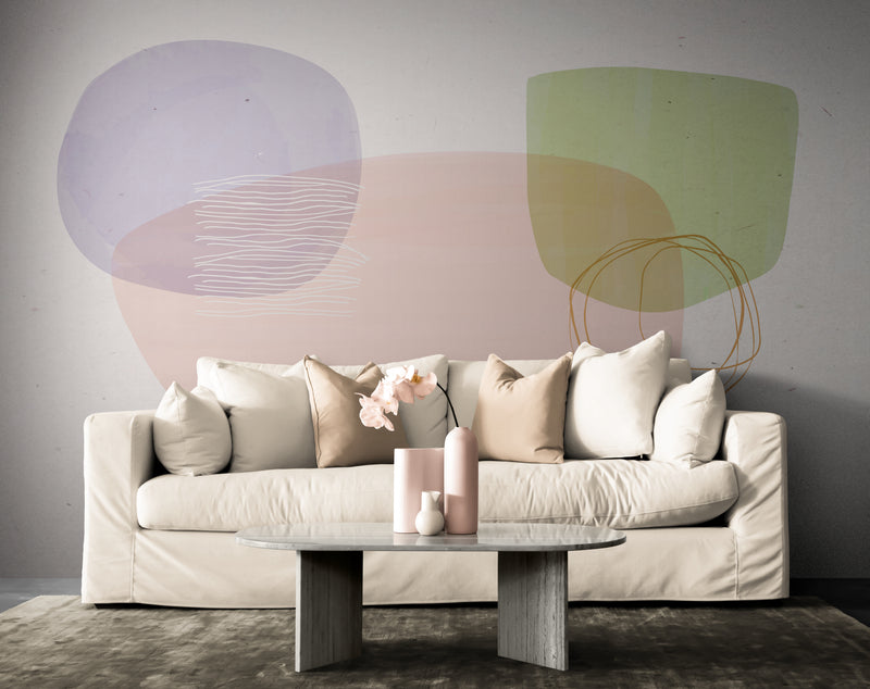 Abstract Wallpaper - Pastel Shape