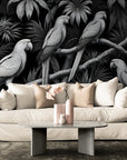 Papier Peint Jungle Tropicale - Ambiance Sombre Avec Animaux