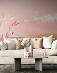 Papier Peint Aquarelle Prairie Rose
