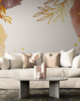 Papier Peint Art & Déco - Terracotta Et Or