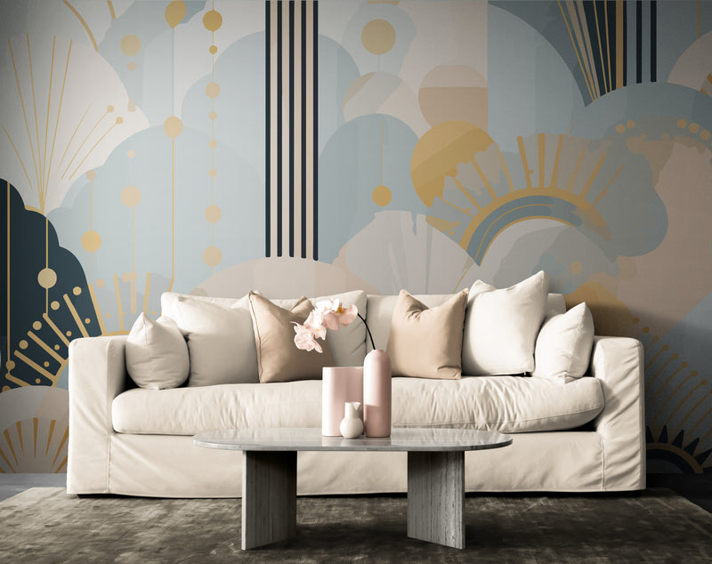 Papier Peint Art & Déco - Motifs Dorés