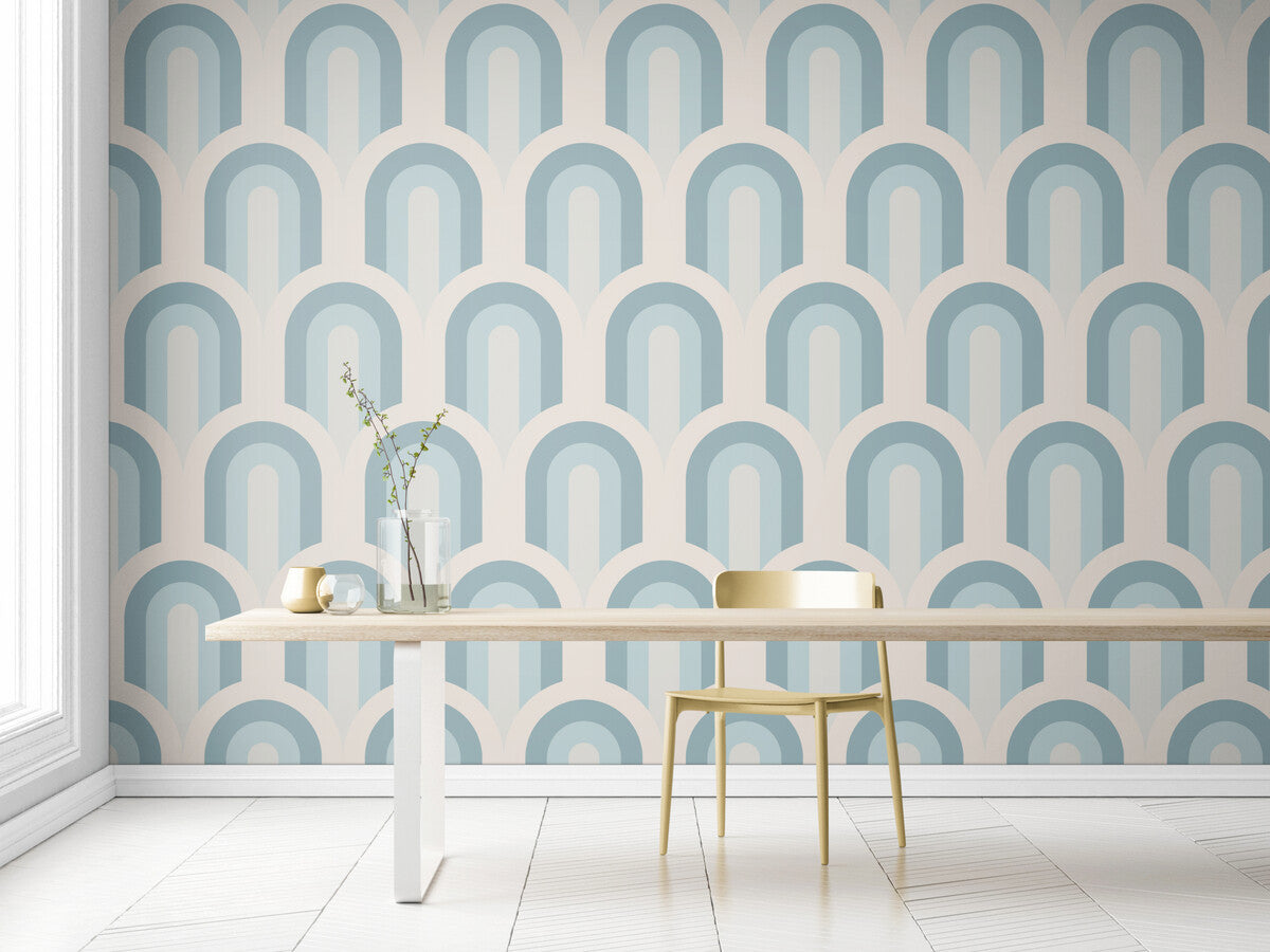 Geometric Wallpaper - Retro Arch Patterns