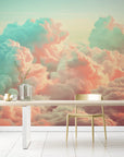 Papier Peint Abstrait - Nuages Ensoleillés