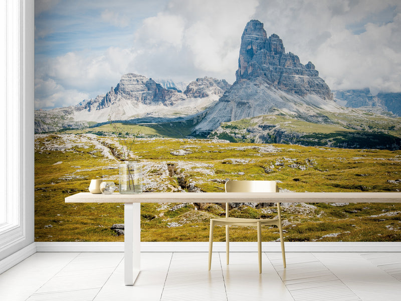 Landscape Wallpaper - Plains and Majestic Mountains