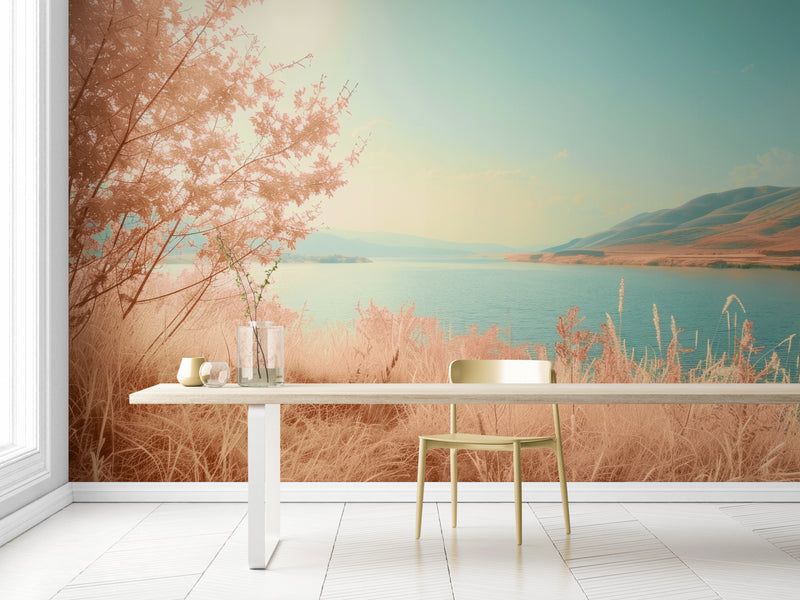 Papier Peint Paysage - Au bord du lac