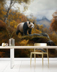 Landscape Wallpaper - Panda Autumn Forest