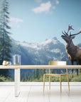 Landscape Wallpaper - Majestic Deer in the Mountains