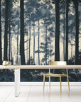 Papier Peint Moderne - Forêt Abstraite