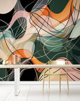 Contemporary Wallpaper - Intertwined Shapes