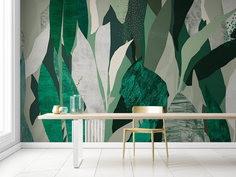 Abstract Wallpaper - Green Foliage