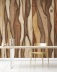 Wood wallpaper - carved