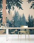 Papier Peint Contemporain - Forêt Design