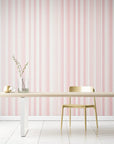 Papier Peint Art & Déco - Rayures Roses