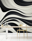 Papier Peint Noir Et Blanc - Vagues