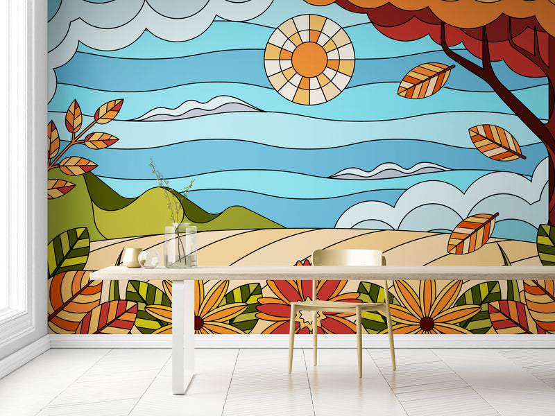 Illustration Wallpaper - Colorful Landscape