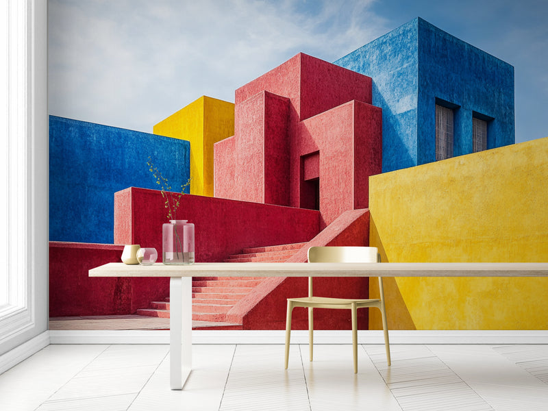 Papier Peint Paysage - Architecture Colorée