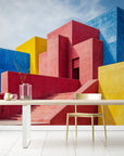 Papier Peint Paysage - Architecture Colorée