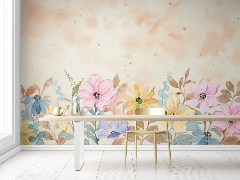 Floral Wallpaper - Delicate Watercolor