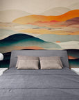 Papier Peint Abstrait - Montagnes Et Ciel Onirique