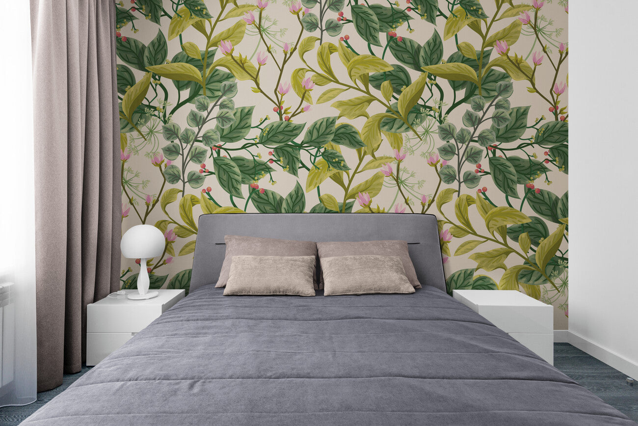 Foliage Wallpaper - Flowering Branches