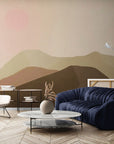 Papier Peint Abstrait - Paysage Marron