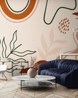 Papier Peint Abstrait - Terracotta