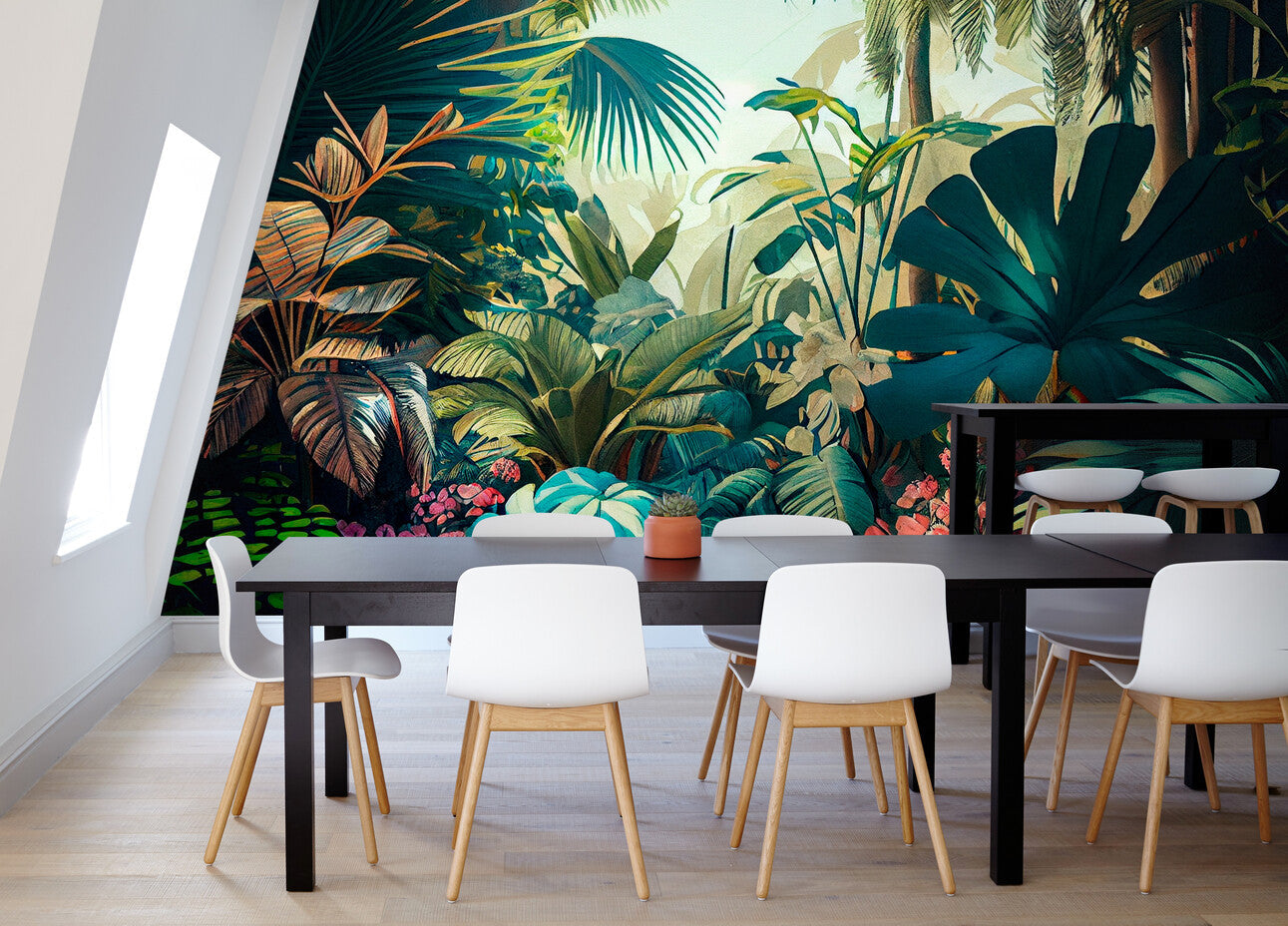 Papier Peint Tropical - Jungle Éclatante