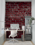 Papier Peint Art & Déco - Mur de Briques Rouges