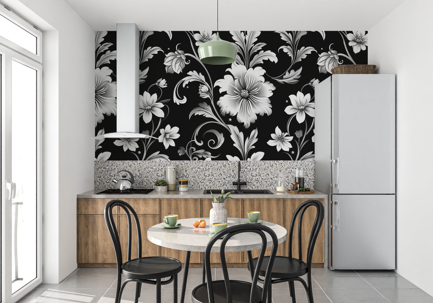 Black Flower Wallpaper