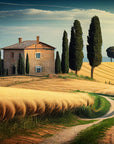 Landscape Wallpaper - Isolated House in Golden Hills