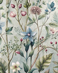 Papier peint fleuri - herbes folles aquarelle