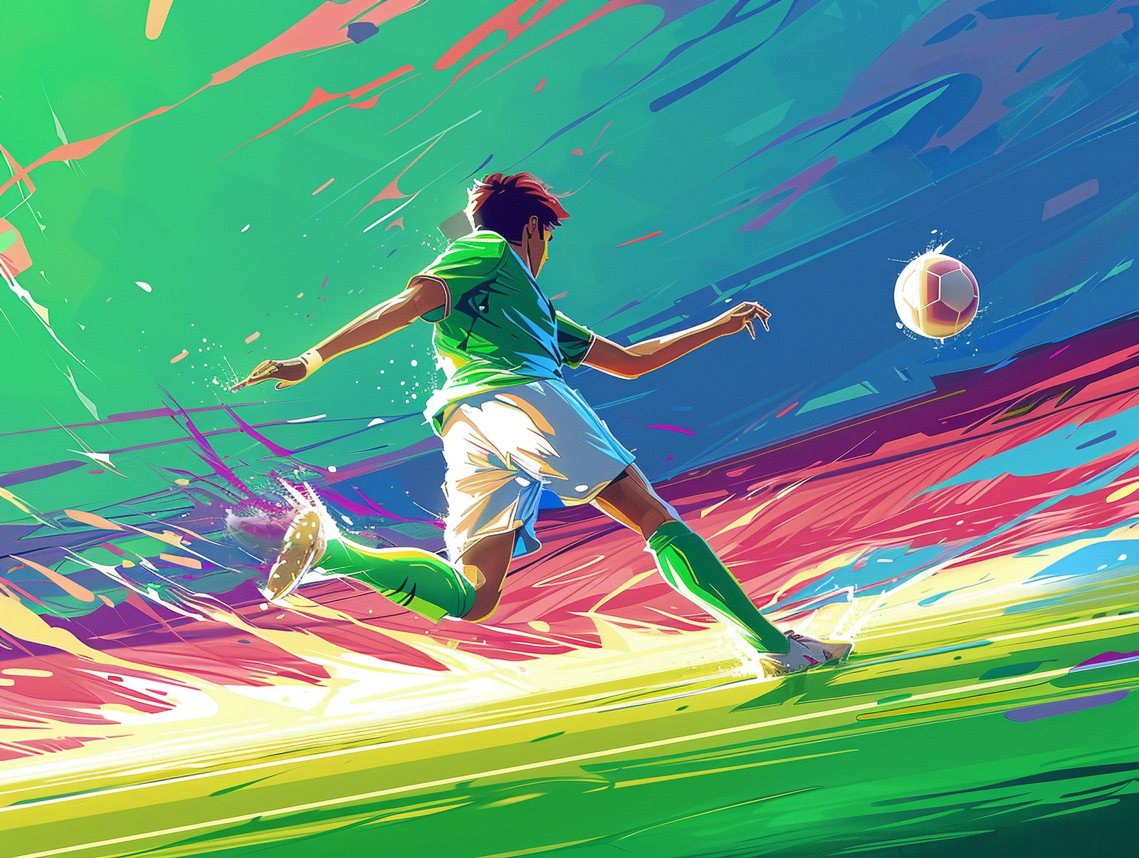 Landscape wallpaper – World map on a natural hill